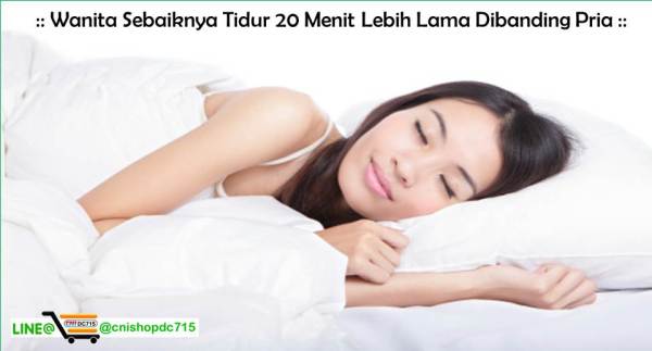 Wanita Sebaiknya Tidur 20 Menit Lebih Lama Dibanding Pria